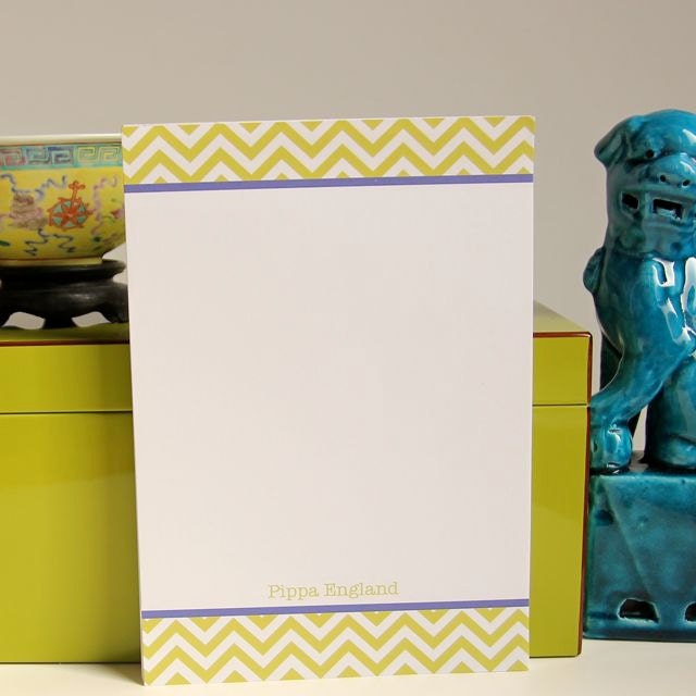 Chevron Note Pad Personalized