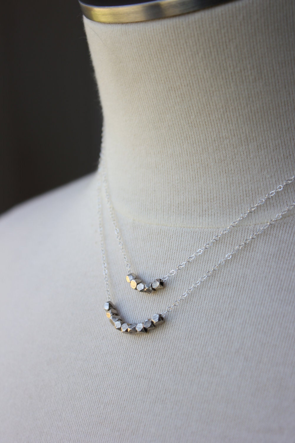 Tiny Mercury necklace - sterling silver dainty delicate minimal - customizable