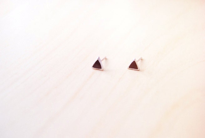 Mini Triangle Stud Earrings - Last Pair