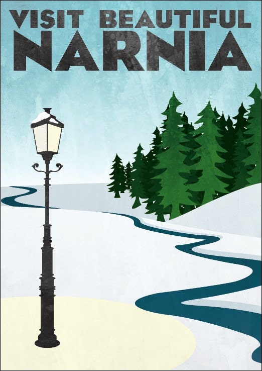 Travel Poster - Narnia (small - 12 x 16" or A3)
