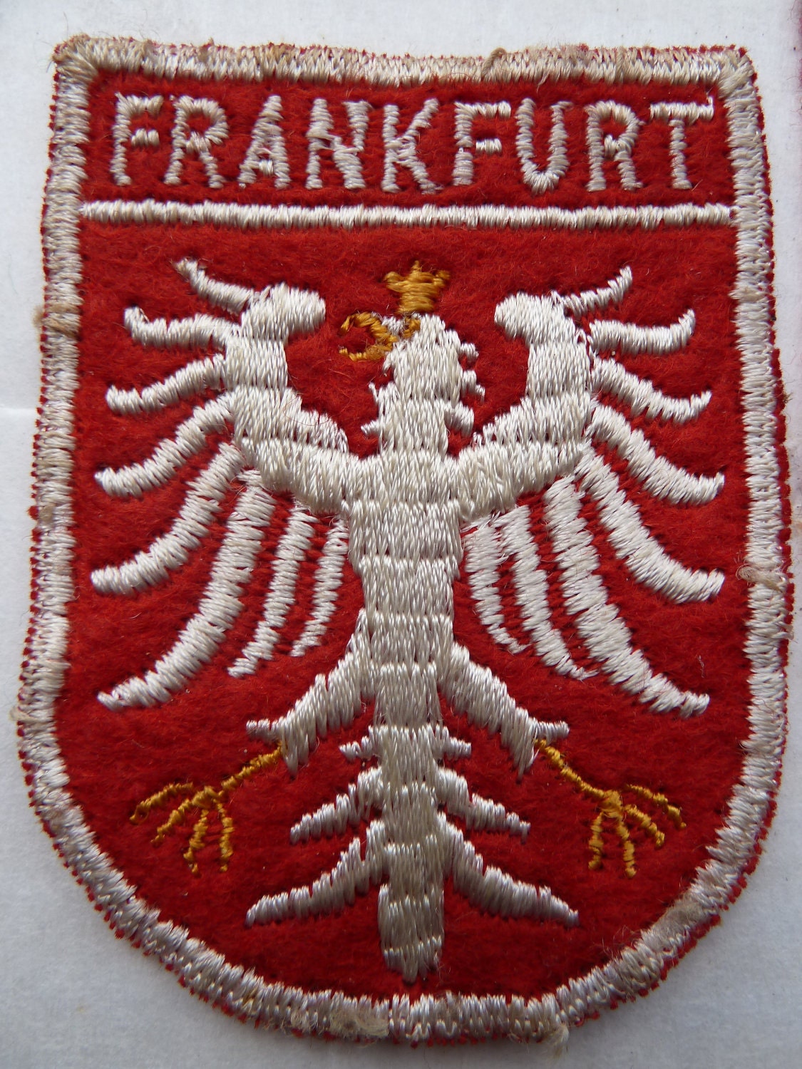 Vintage 1950s Frankfurt Germany German Tourist Patch