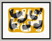 Very Early Birds by Lo Cole - Limited edition archival pigment ink print