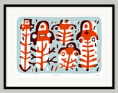 Car Park by Lo Cole - Limited edition archival pigment ink print