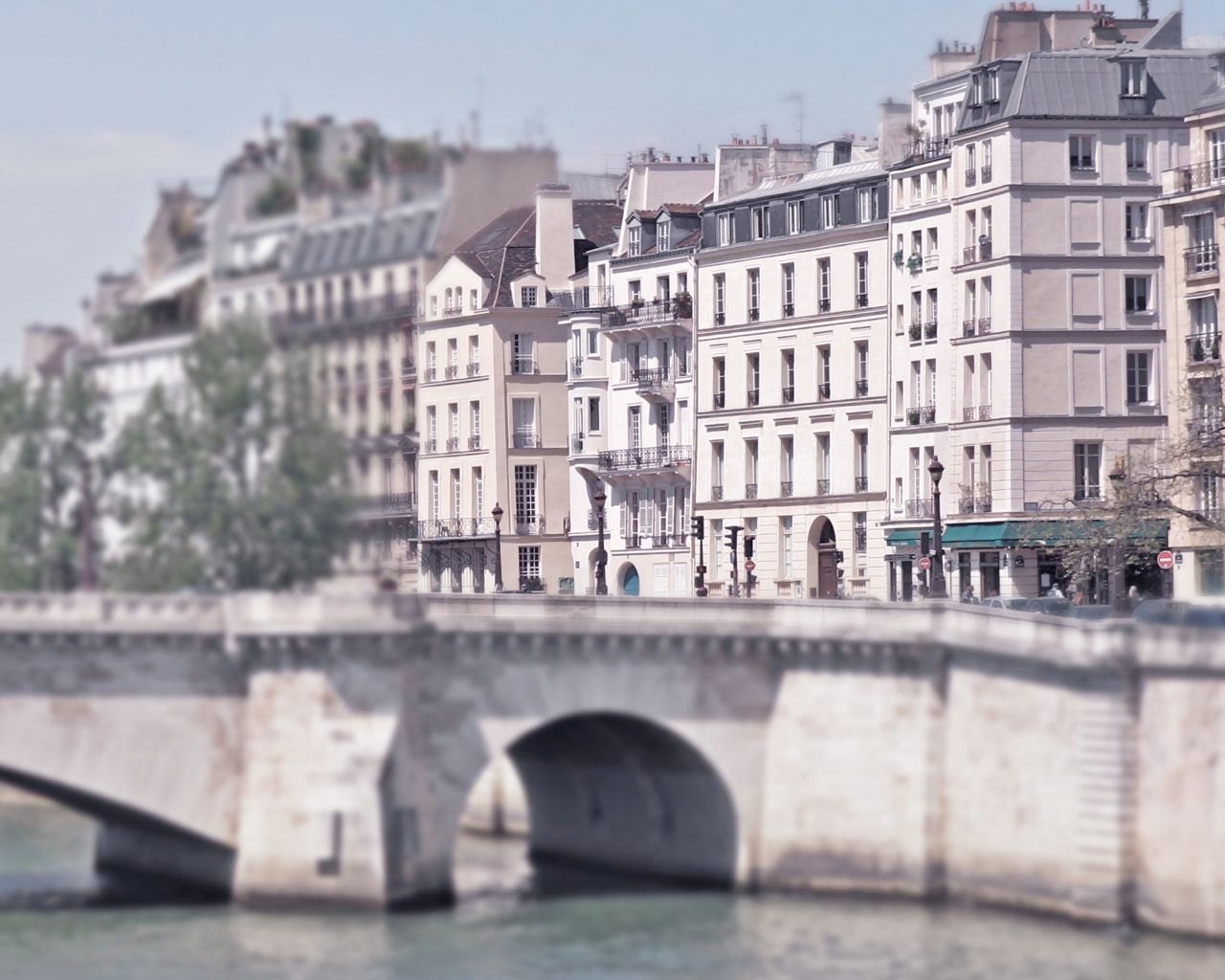 Paris Photography -  Fine Art Print - Paris France - 8x10 - Neutral Color - Romantic Photo - Bridge Architecture - French Decor - Wall Art