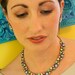 Pastel Signed Lisner Necklace and Earring Set - Spring Wedding Or Prom - Very Alice In Wonderland - Style 2774