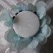 Light blue flower scrunchie