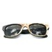 The Wooden Sunglasses Rainbow Patchwork Wood Veneered Wayfarer