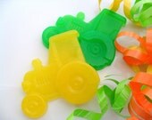 10 TRACTOR SOAP FAVORS - Birthday Party Favor - Baby Shower Favor - 2 Soaps per Favor