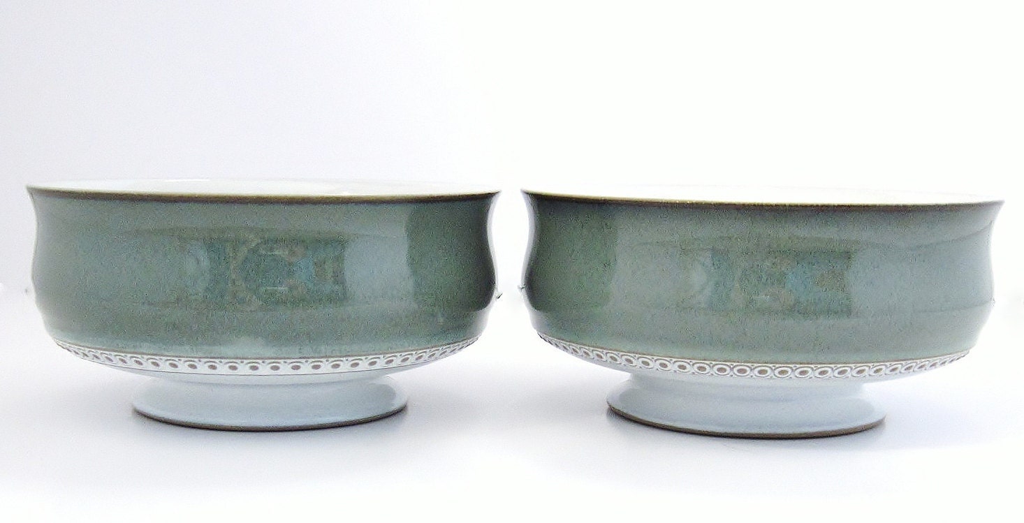 Denby England Venice Coupe Cereal Soup Bowls Stoneware