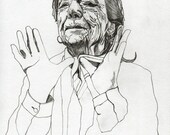 LOUISE - Original Pencil Drawing Art Illustration