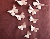 3D Wall Butterflies, 20 Pale Pink Butterfly Silhouettes for Girls Room, Nursery, and Home Art Decor