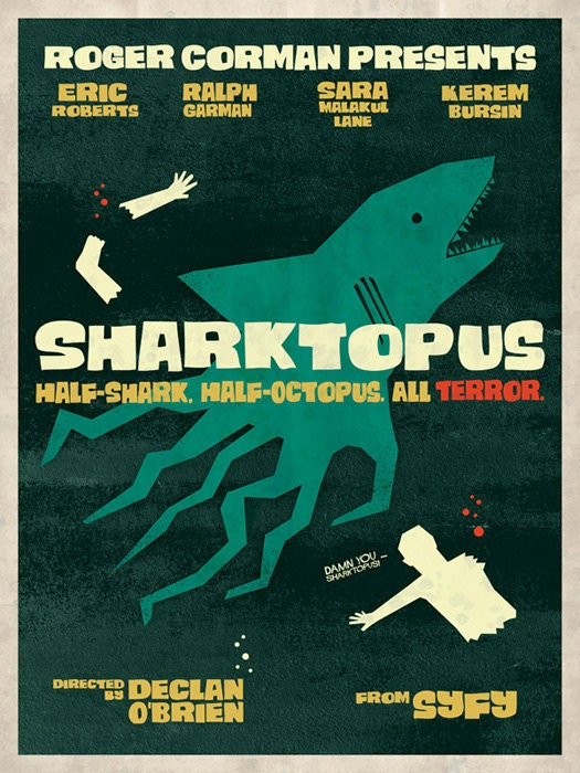 Sharktopus Print - 12x16 Print