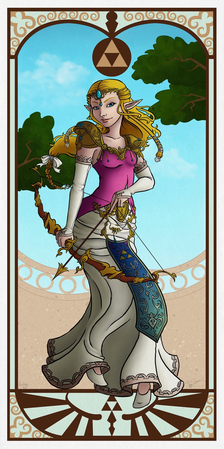 Legend of Zelda Princess Zelda Small Poster Print