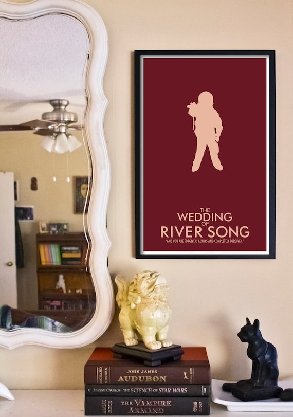 The Wedding of River Song // Doctor Who Poster // 11x17 Minimalist Geek Art Print