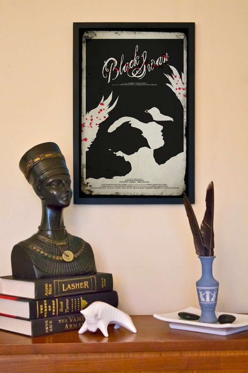 Black Swan Vintage Movie Poster - 11"x17" Stylized Grunge Fine Art Print Part 2