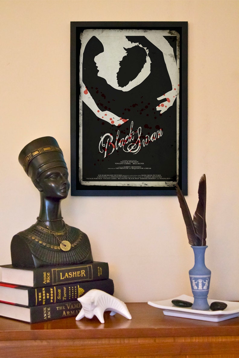 Black Swan Vintage Movie Poster - 11"x17" Stylized Grunge Fine Art Print