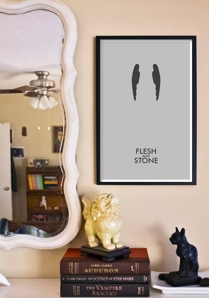 Flesh and Stone // Doctor Who Poster // 11x17 Minimalist Geek Art Print