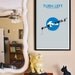 Turn Left // Doctor Who Poster // 11x17 Minimalist Geek Art Print
