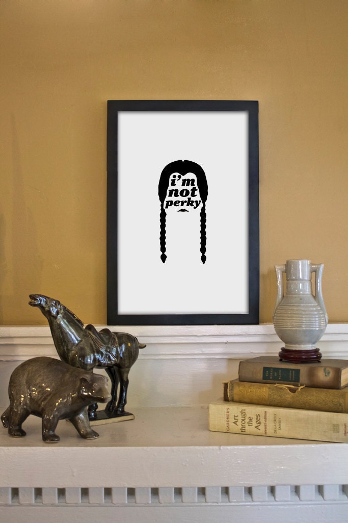Wednesday Addams Quote Poster - 11x17 Typographic Illustration Inspired by the Addams Family