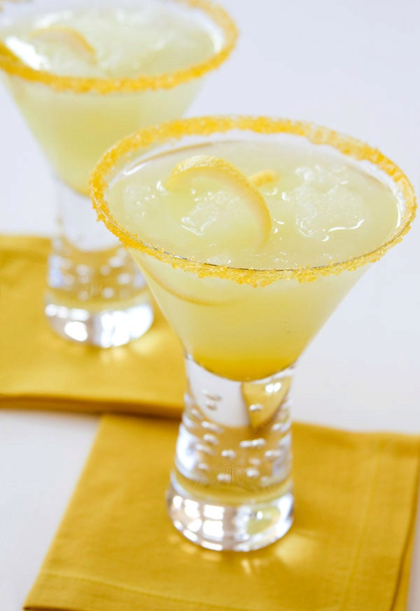 Flavored sugar - lemon drop cocktail rim sugar - martini recipes, directions included