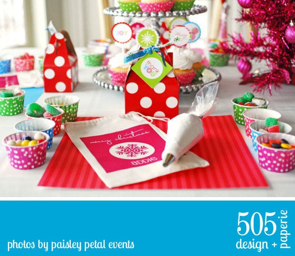 INSTANT DOWNLOAD Printable Holiday Collection - Banner, Toppers, Drink Labels, Centerpiece Circles, Fodd Labels & More Il_170x135