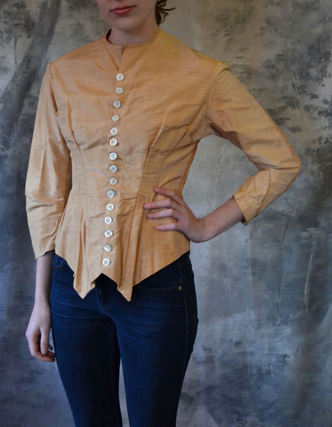 Early 1900's Victorian era Hand-Stitched Silk Riding Jacket
