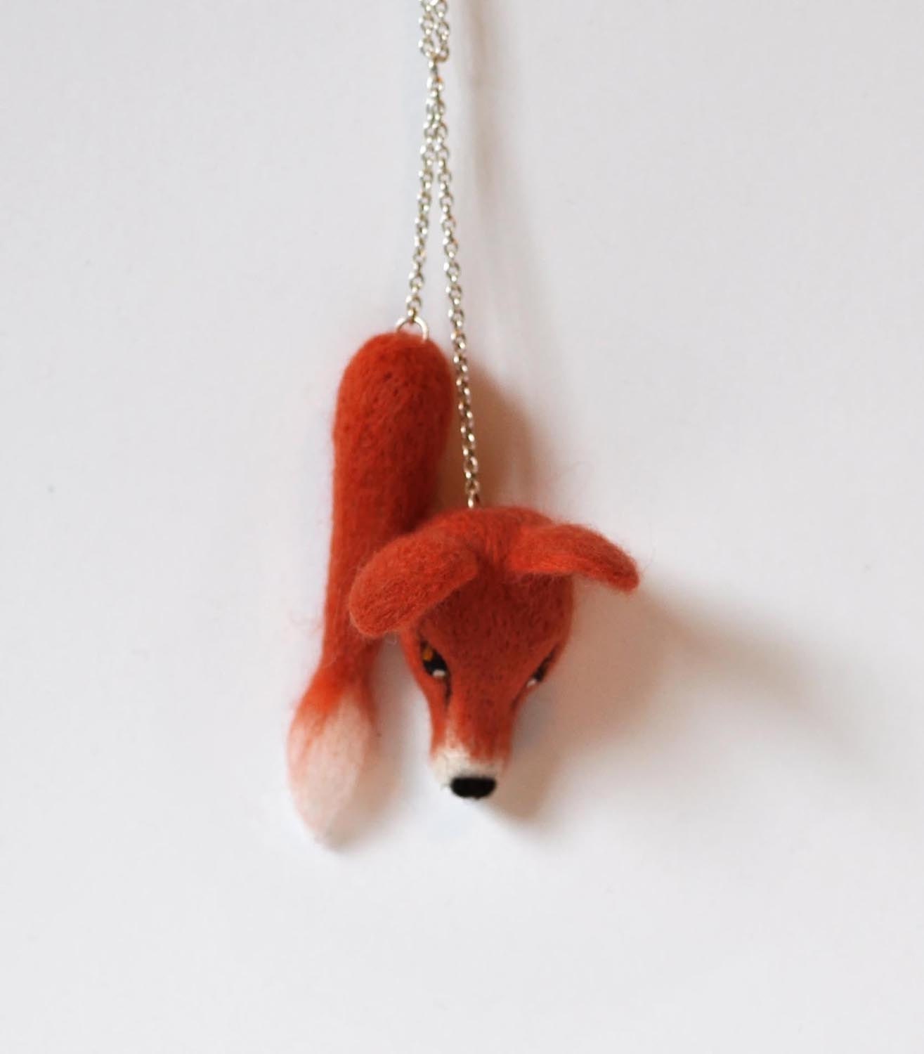 Fox Head and Tail Necklace