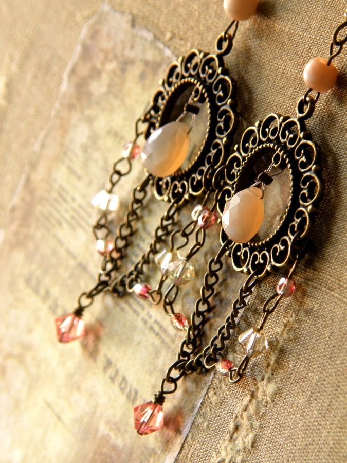 Spring Moonstone Earrings