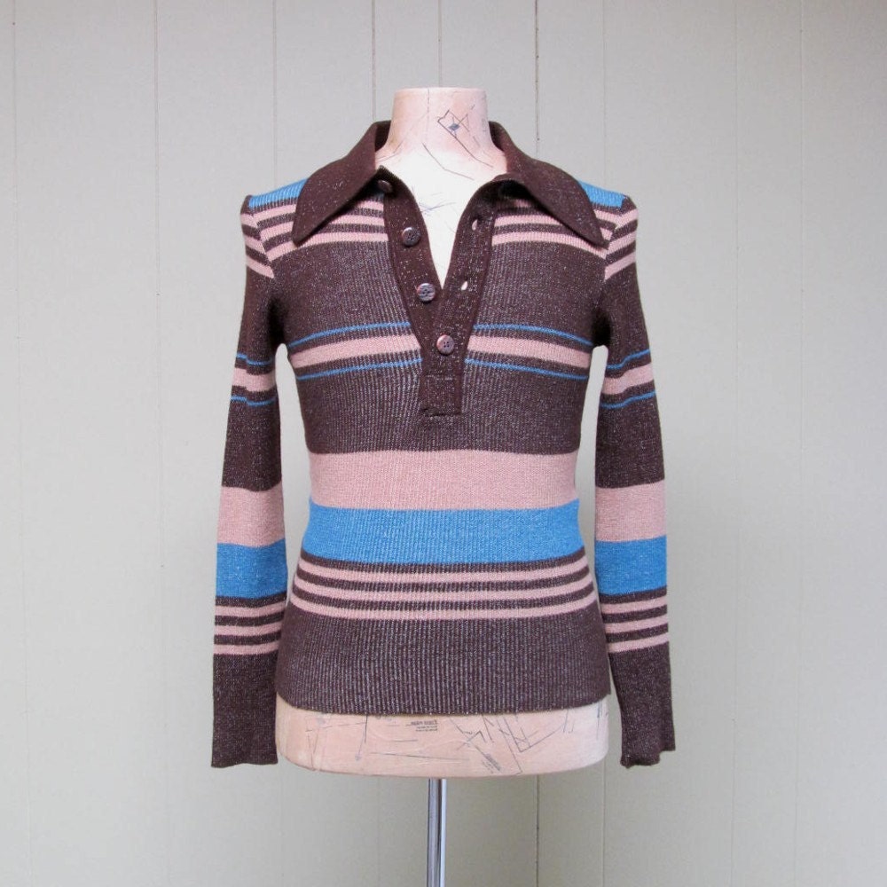 striped 70s sweater