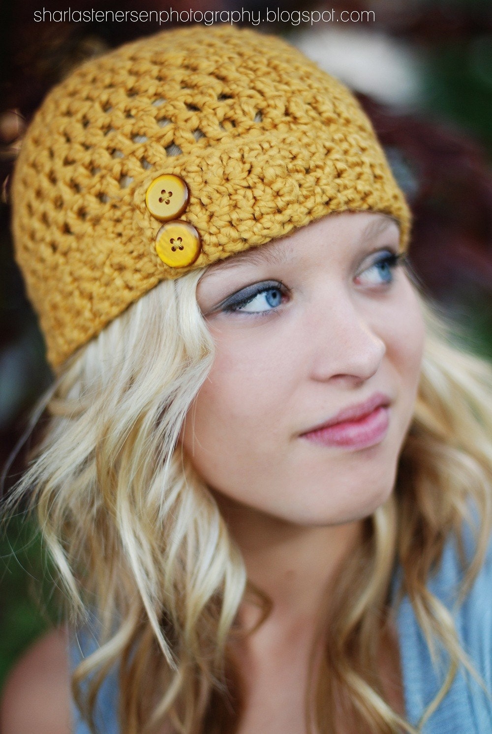 Organic Cotton Hat Mustard Yellow