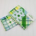 John Deere Tractor Baby Boy Burp Cloth Set of Two Blue Green with Terry Cloth Backing