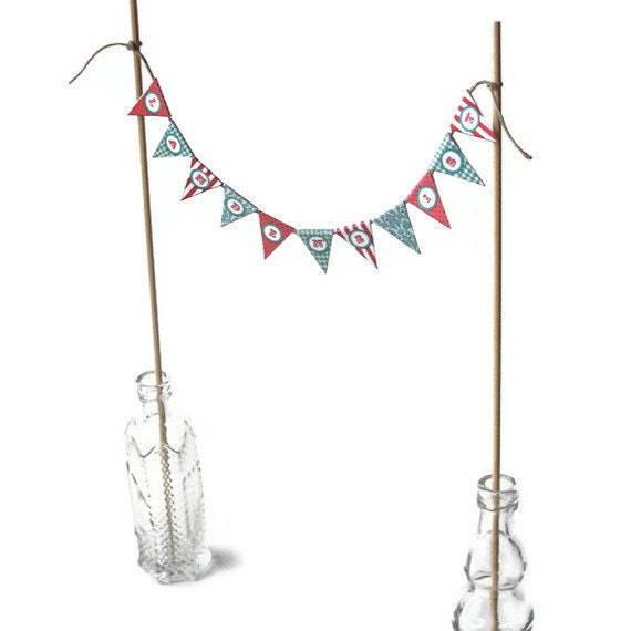 PRINTABLE Mini Carnival Banner Cake Topper Kit - CUSTOMIZED PDF