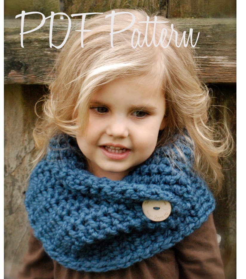 Crochet PATTERN-The Tuscyn Cowl (Toddler, Child, Adult sizes) - Thevelvetacorn