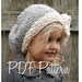 Knitting PATTERN-The Vivian Slouchy (Toddler, Child, Adult sizes)