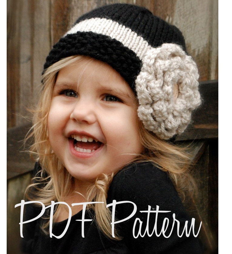Knitting PATTERN-The Maisie Cloche' (Toddler, Child, and Adult sizes)