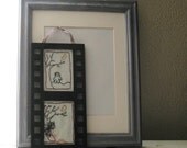 ART EMBROIDERY FRAMED Primitive Geekery "Alien Monster Boy Hearts Medusa Girl"