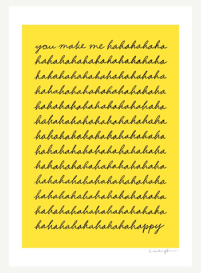 You make me happy - Print