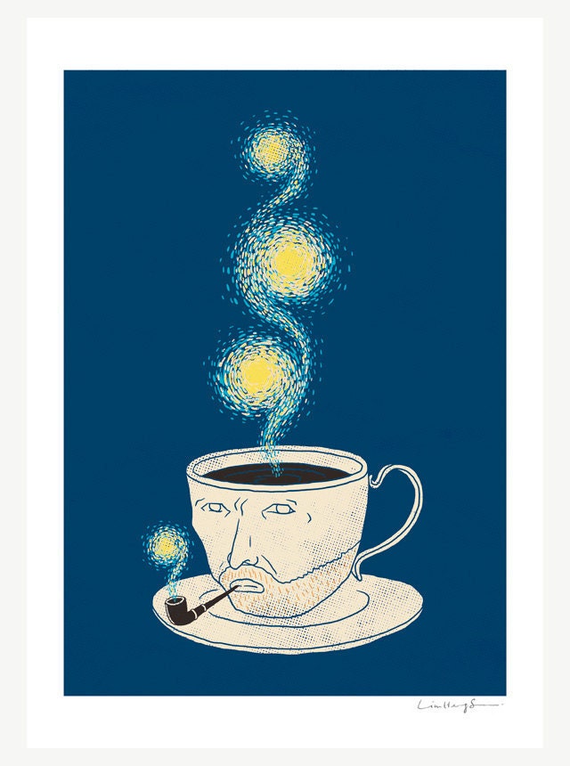 Starry Starry Coffee - Art Print