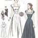 1940s Wedding Gown, Wedding Dress, Prom Dress, Formal Dress Vintage Sewing Pattern, Vogue 3035 Bust 30 1/2"