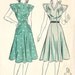 1940s Misses Easy to Make Dress Vintage Sewing Pattern Advance 2462 Bust 32"