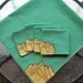 Vintage Mint Green Tablecloth and Napkins