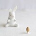 the white rabbit - bunny plush