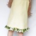 Clearance. Yellow Sun Dress with Green Floral Trim - Size 2T