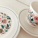 Vintage Queen Anne Kismet bone china cup, saucer and side plate - China Trio - Tea for One set