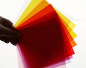 Origami Paper - Sunset - Translucent Origami Paper -  Medium Sized