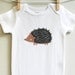 Baby girl clothes, hedgehog. Long or short sleeve. Your choice of size.