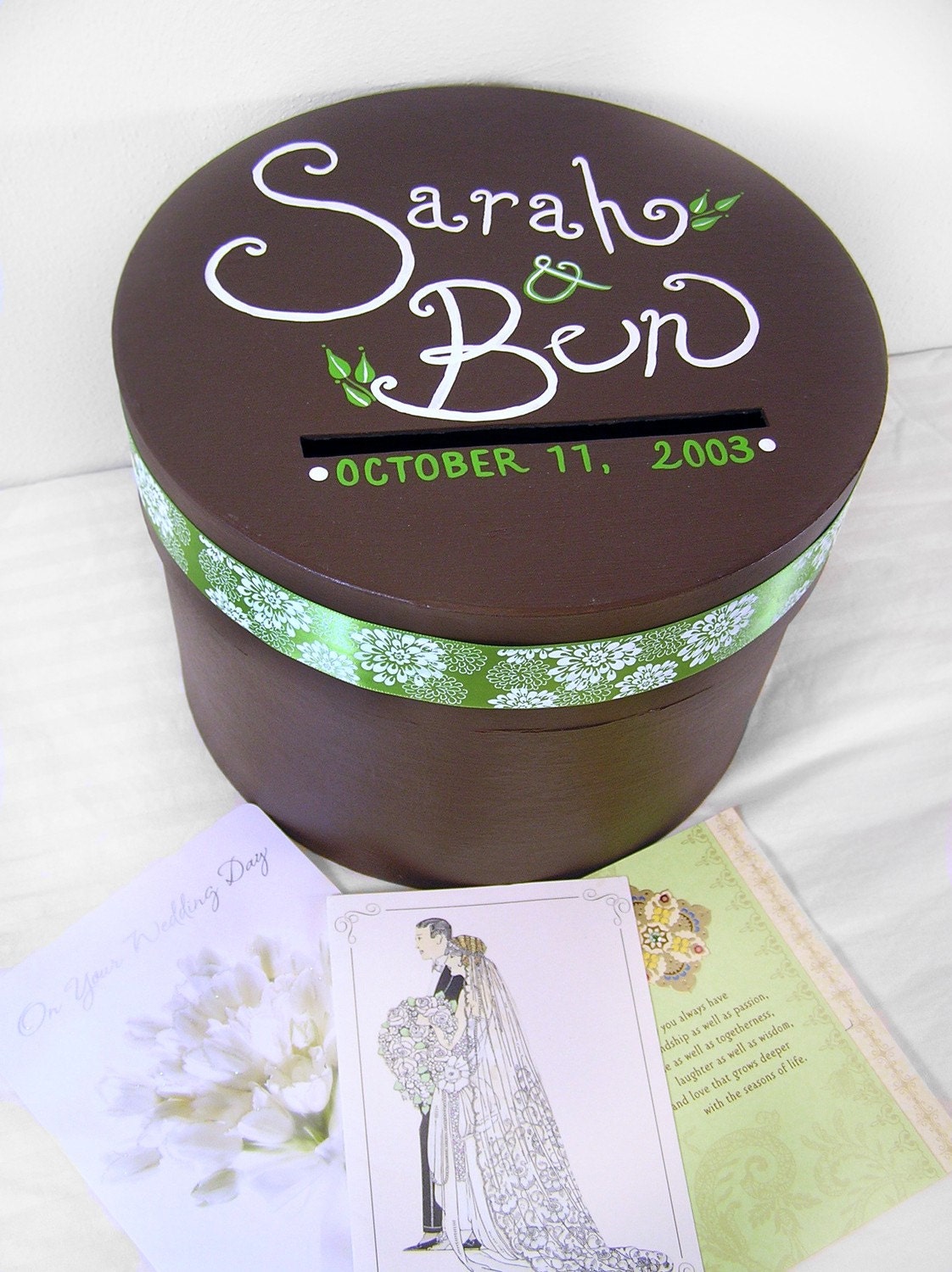 Custom Wedding Reception Card Box- Sarah Design