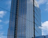 Urban Photograph "Sky Blue Skyscraper" 8" x 12" architecture art print, Seattle, Washington cityscape