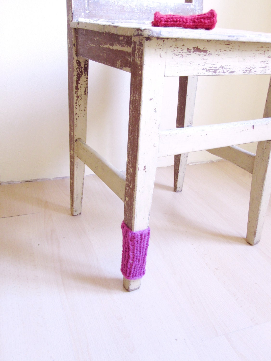 Chair Sock Handknit Pink Wool Leg Warmer Cozy Funny Home Decor Valentine freeshippingfrance team trade on