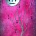 Art Print Signed Fantasy Reproduction The Zebra Effect 3 by Lizzy Love apprx 11x16 Bubblegum Goth Lowbrow Man in the Moon Zebra
